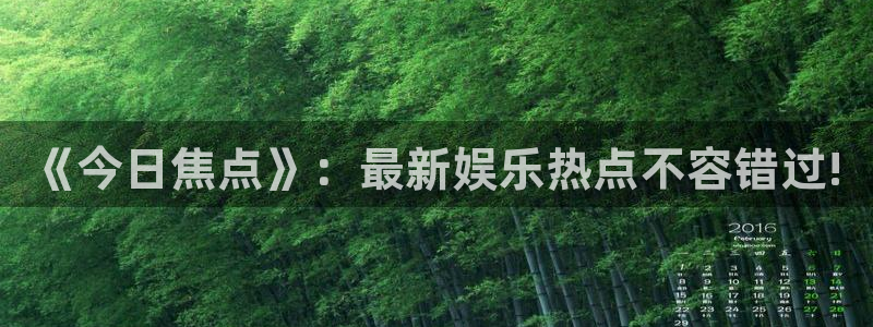赏金国际pg正版官网入口下载：《今日焦点》：最新娱乐热点不容错过!