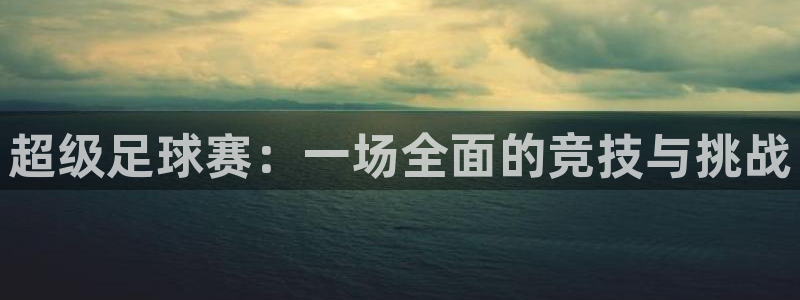 sjgj赏金国际app官网下载安装：超级足球赛：一场全面的竞技与挑战
