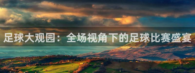 赏金国际pg正版：足球大观园：全场视角下的足球比赛盛宴